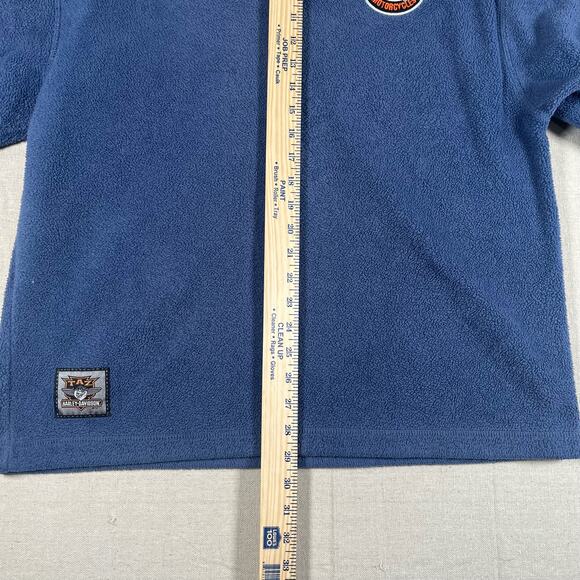 Warner Bros. Harley-Davidson Tasmanian Devil Blue Medium Fleece - Picture 4 of 8